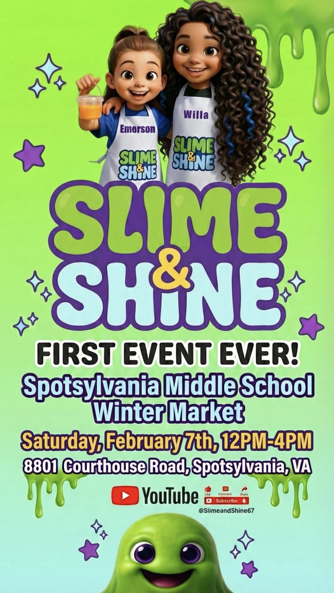 Slime & Shine First Event at Spotsylvania Middle School